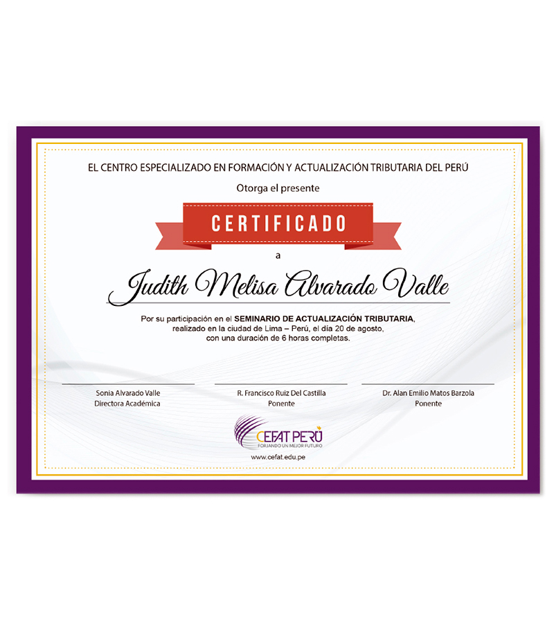 Certificado - OnLineSOLUTIONS