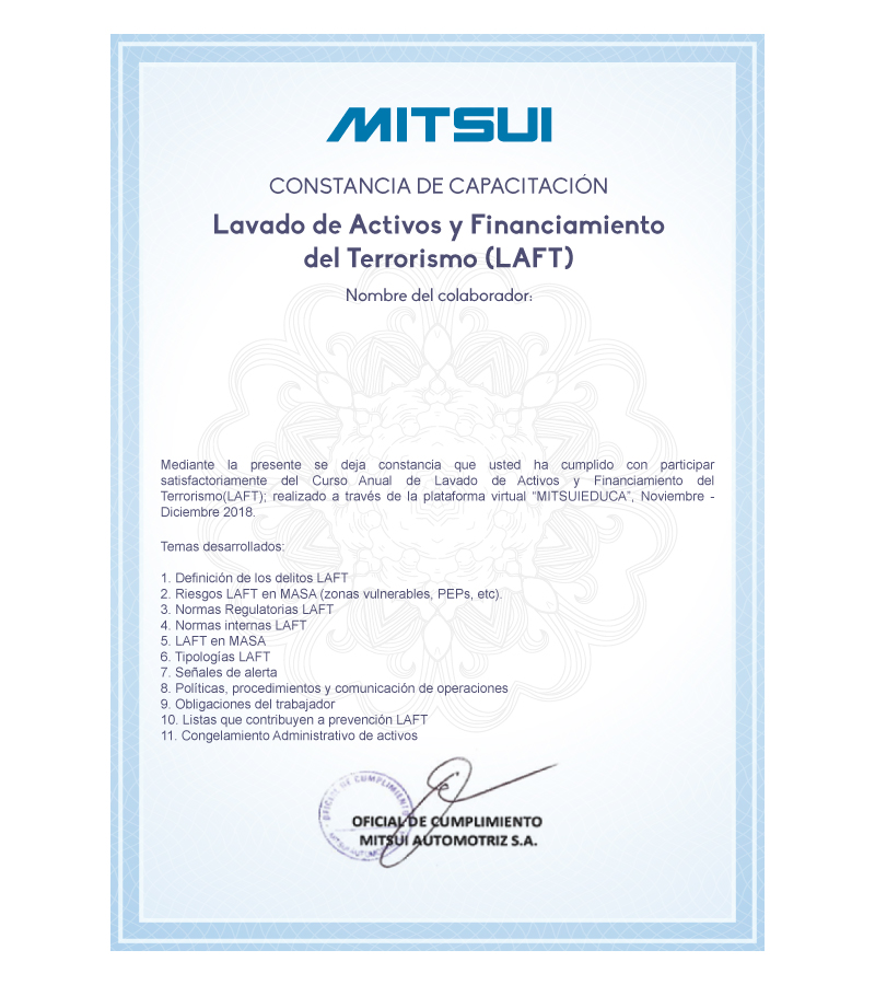 Certificado - OnLineSOLUTIONS
