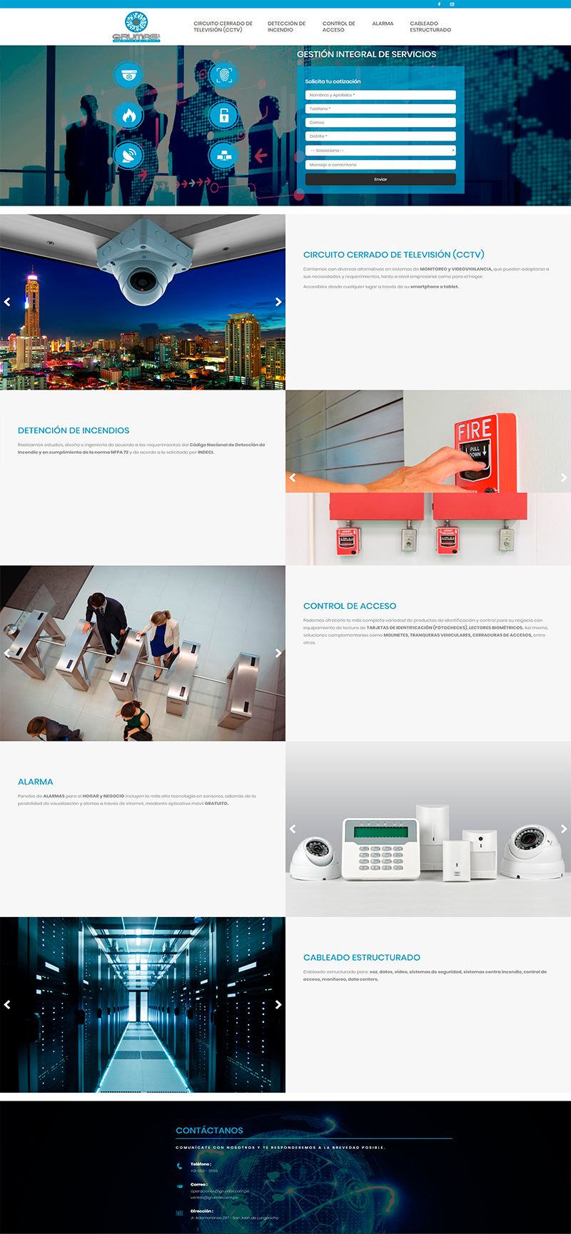 Desarrollo de Onepage - OnLineSOLUTIONS