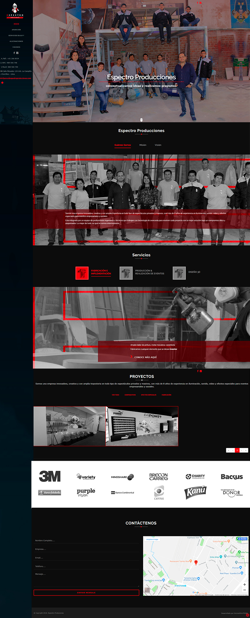 Desarrollo de Onepage - OnLineSOLUTIONS