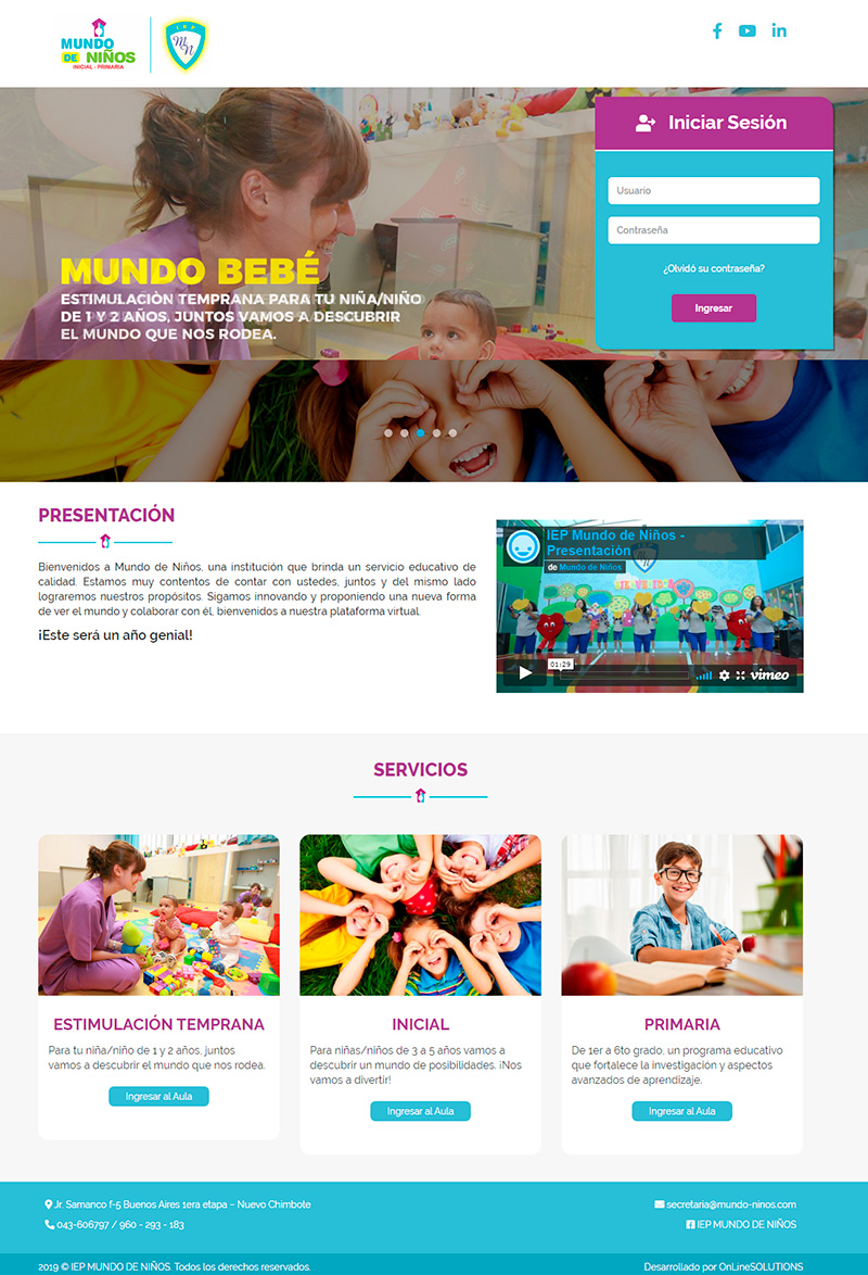 Aula virtual - OnLineSOLUTIONS