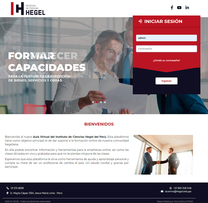 Aula virtual - OnLineSOLUTIONS