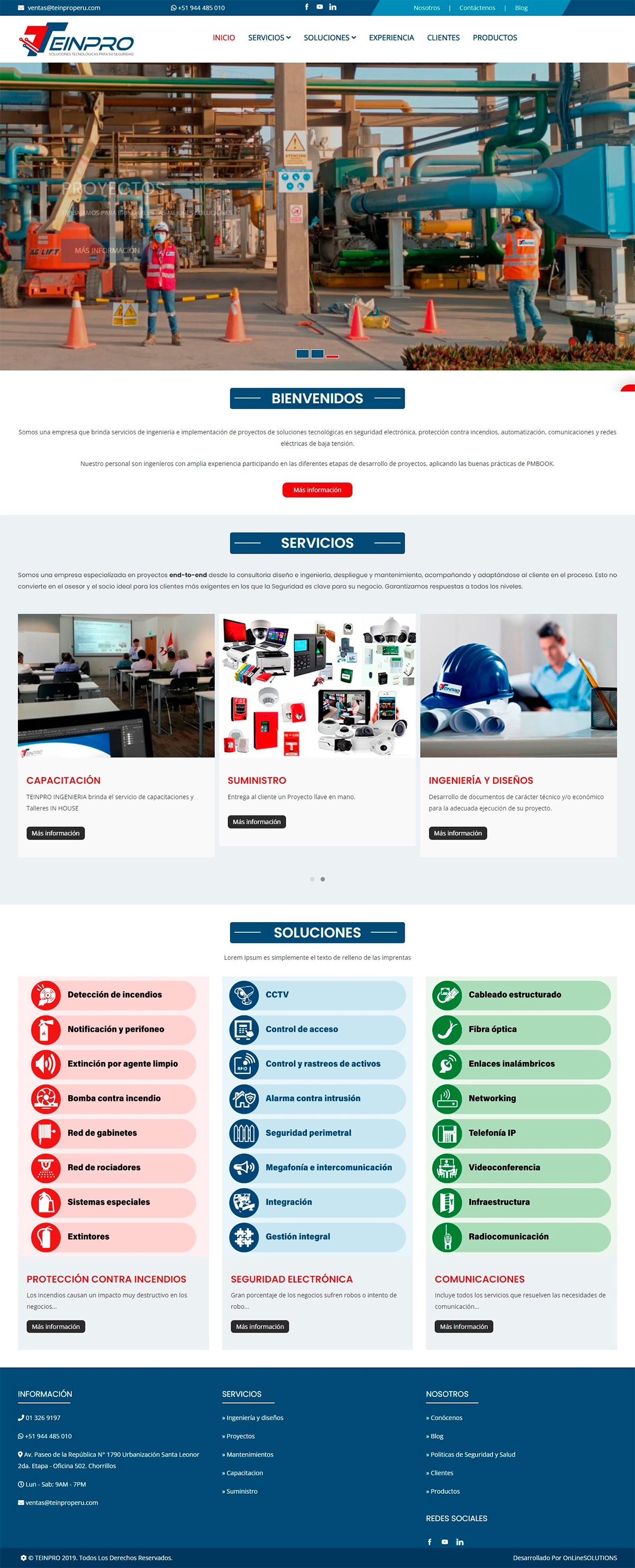 Página web - OnLineSOLUTIONS