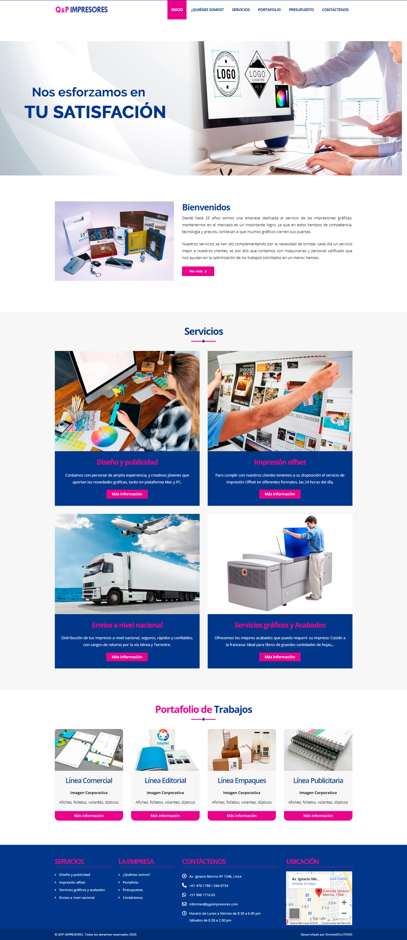 Página web - OnLineSOLUTIONS