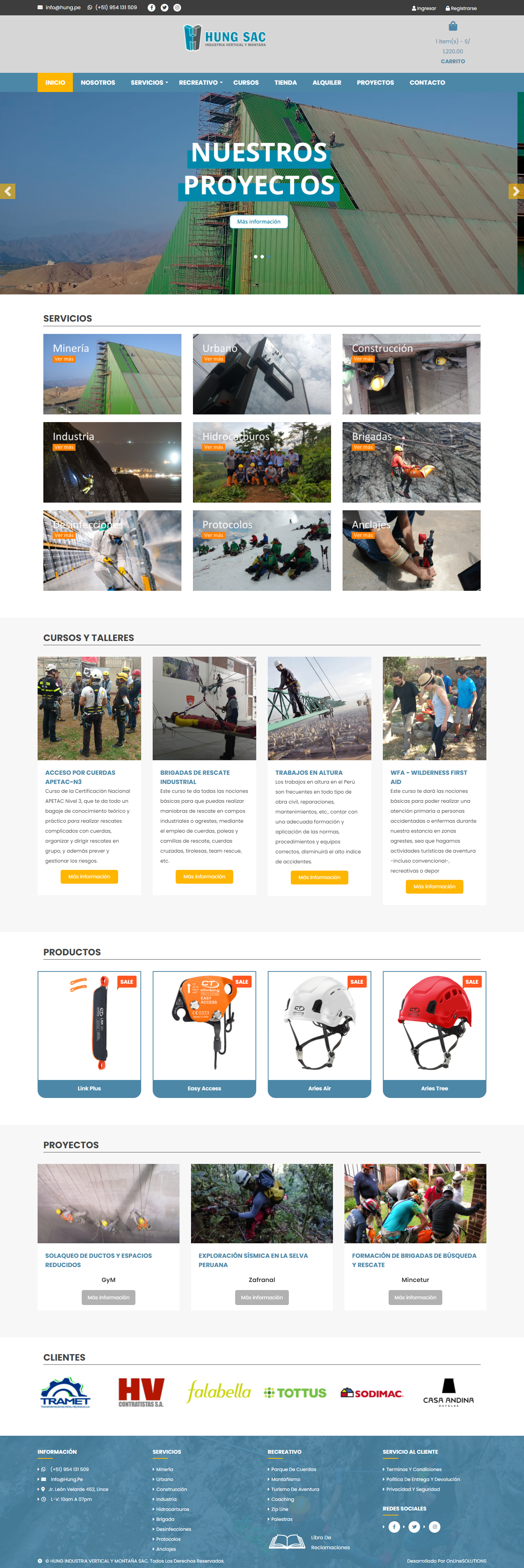 Página web - OnLineSOLUTIONS