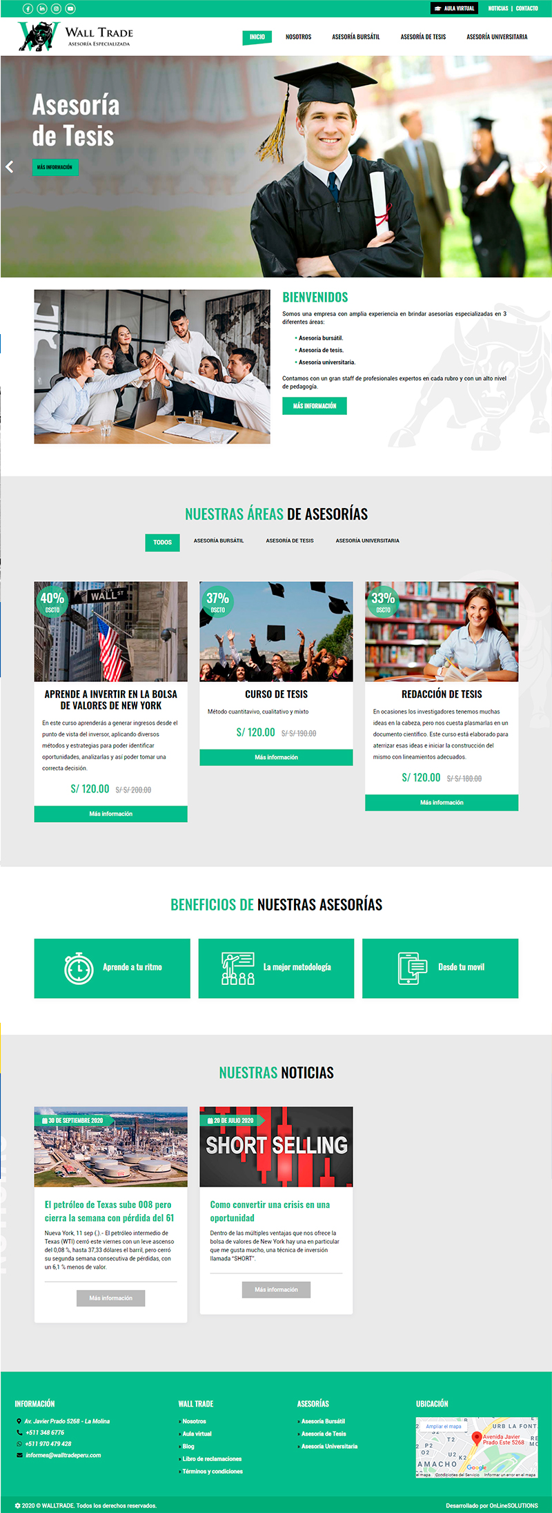 Pagina Web Administrable - OnLineSOLUTIONS