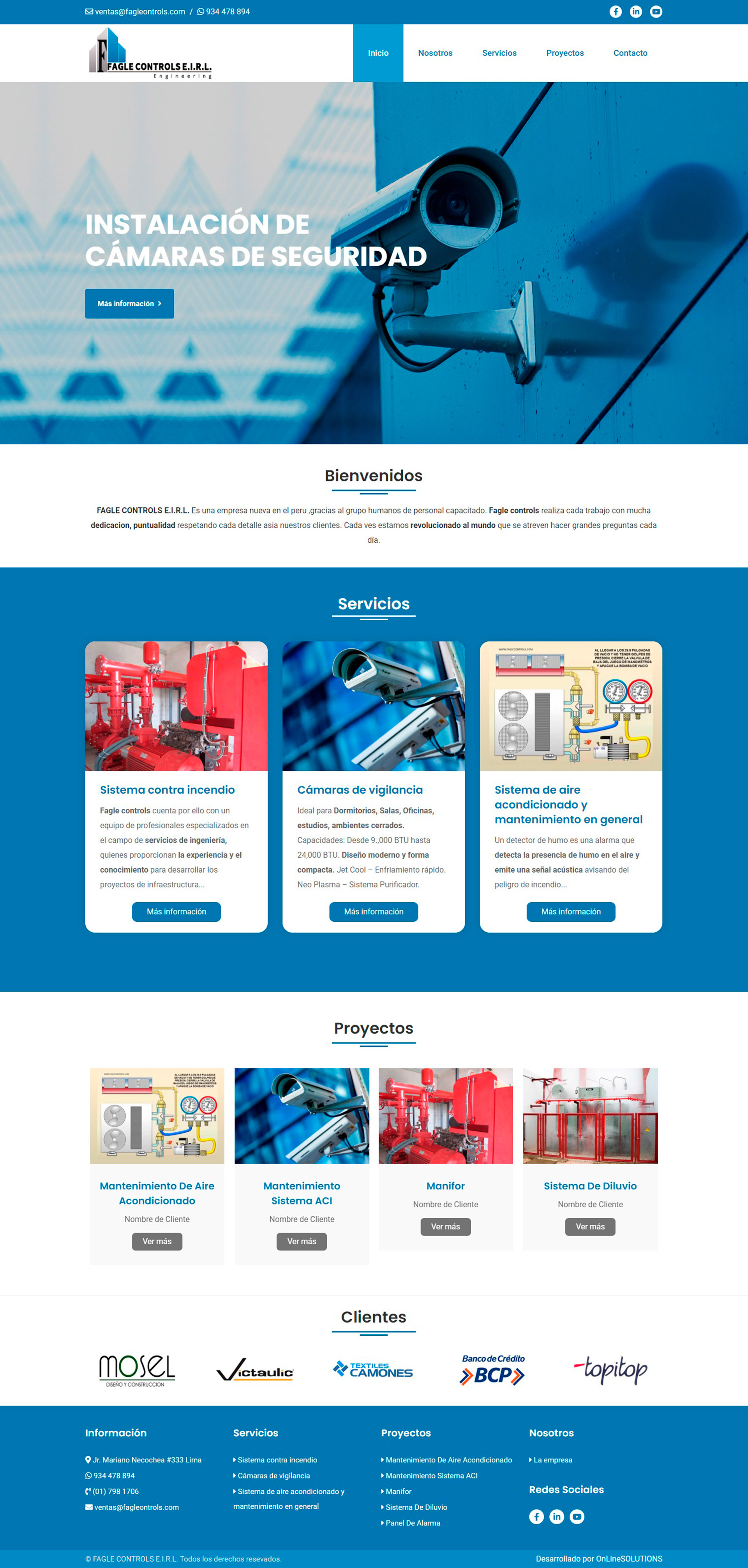 Página web - OnLineSOLUTIONS