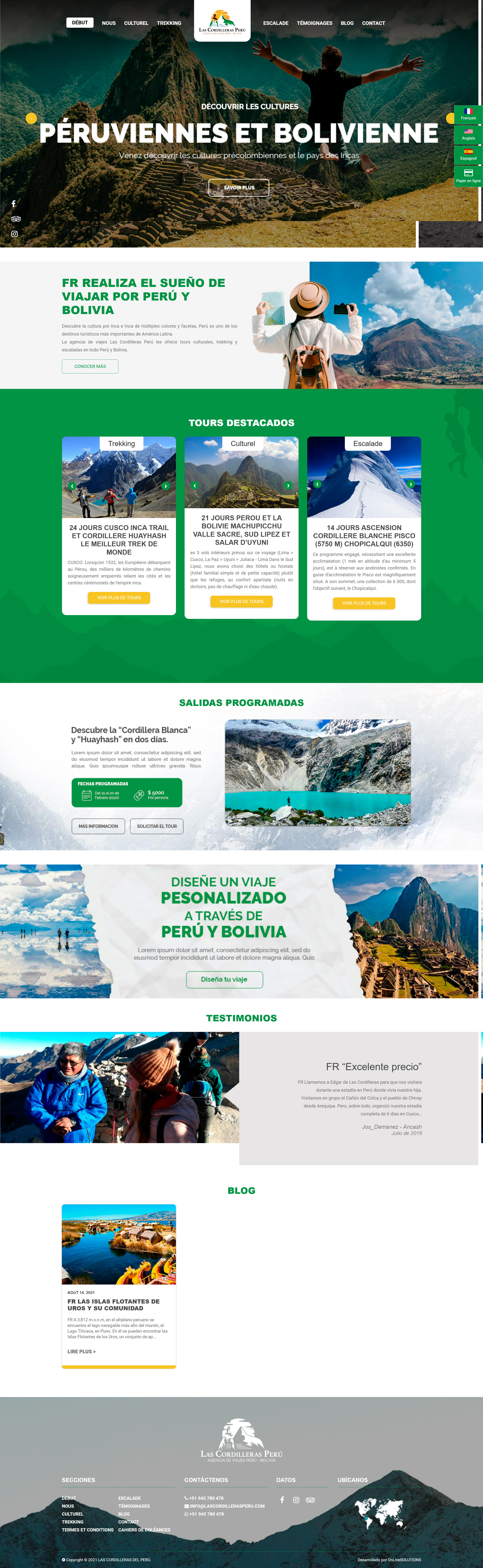 Página web administrable - OnLineSOLUTIONS