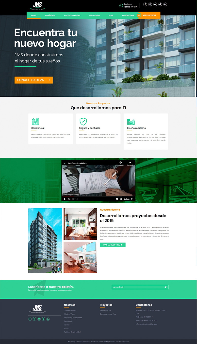 Página web administrable - OnLineSOLUTIONS