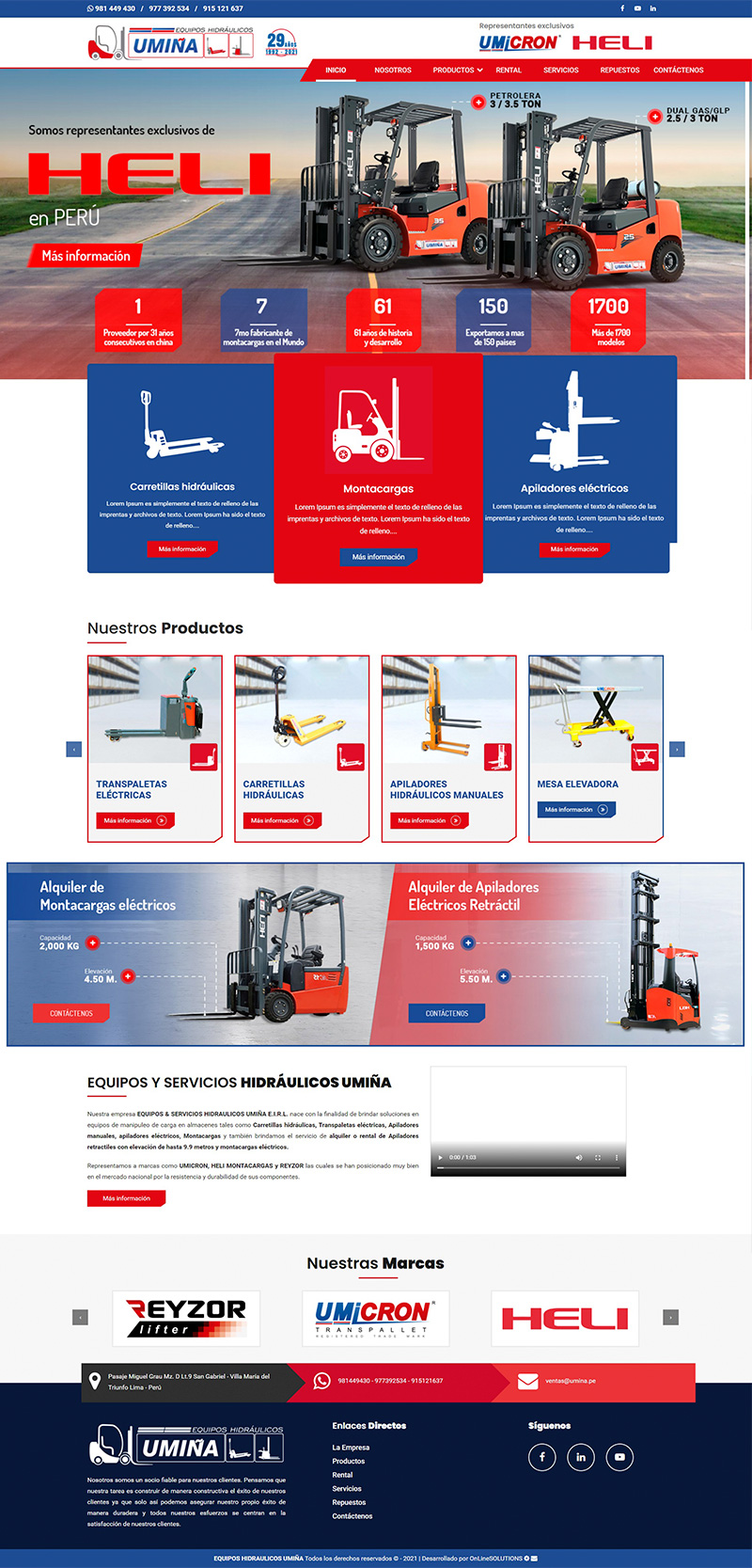 Rediseño de página web - OnLineSOLUTIONS