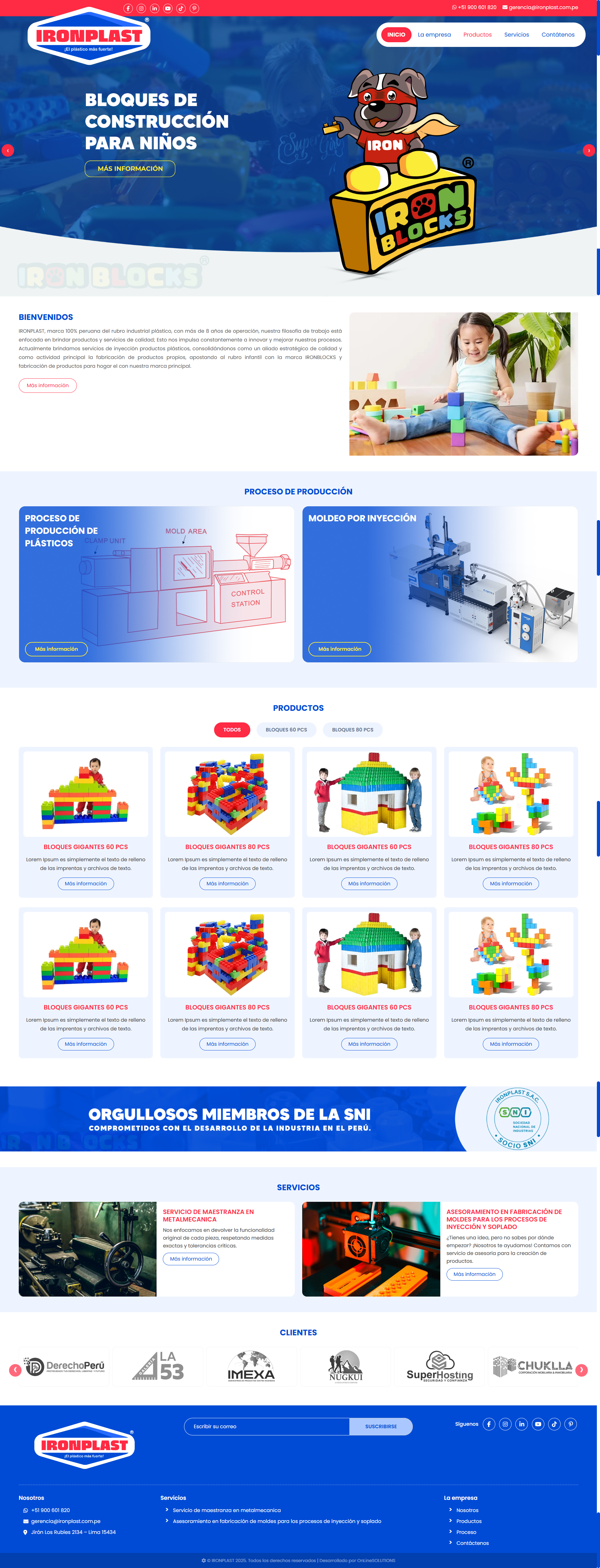 Página web informativa - OnLineSOLUTIONS