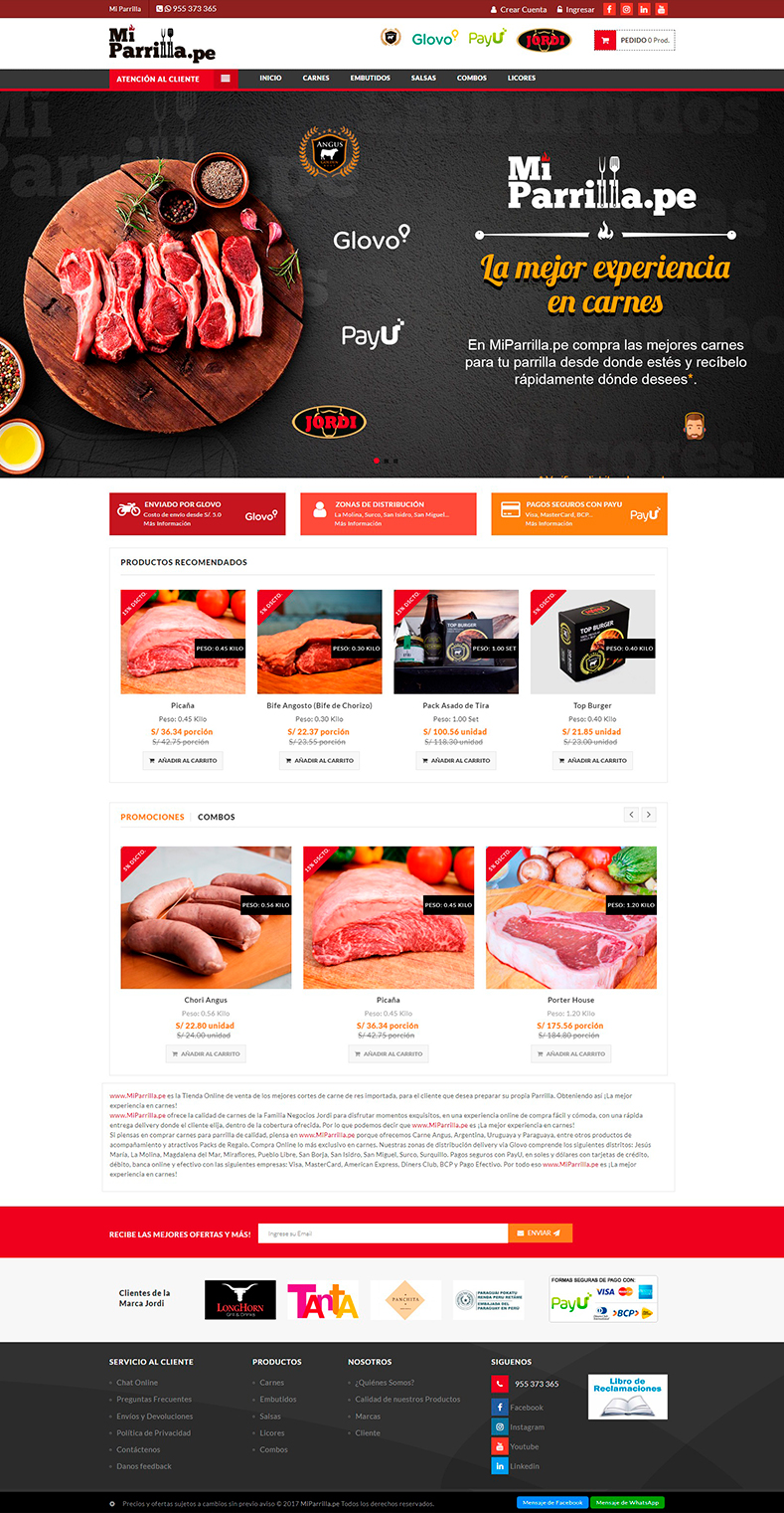 Página web y tienda virtual - OnLineSOLUTIONS