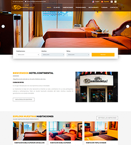 HOTEL CONTINENTAL LIMA Página web administrable