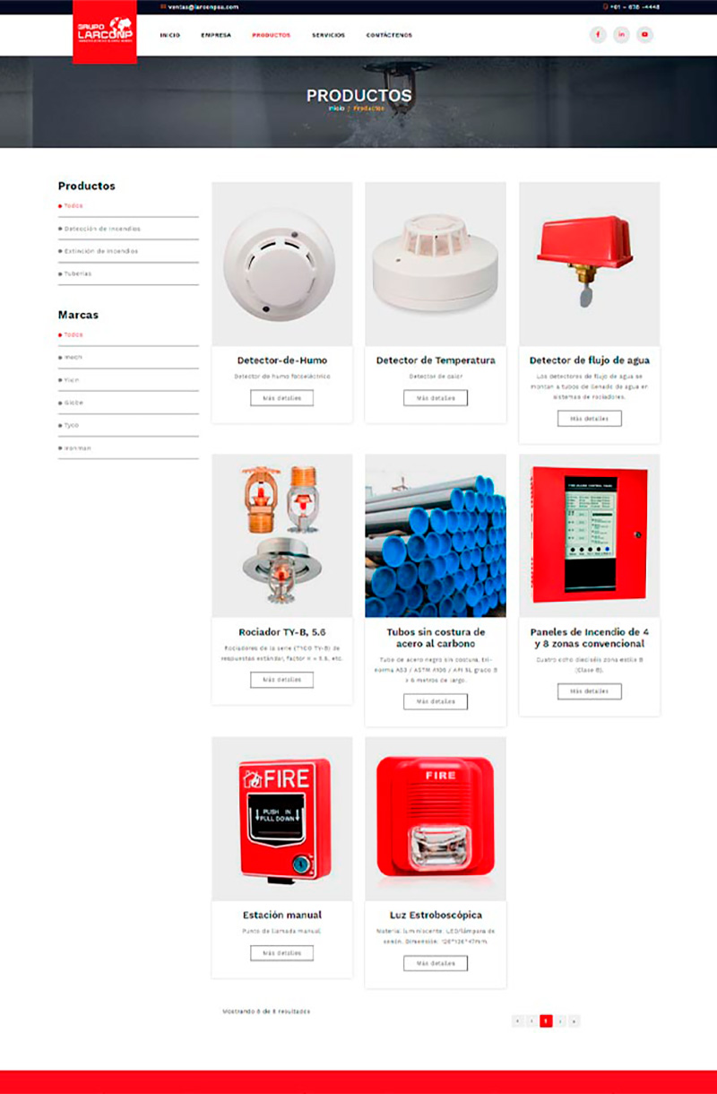 LARCONSPA - Productos