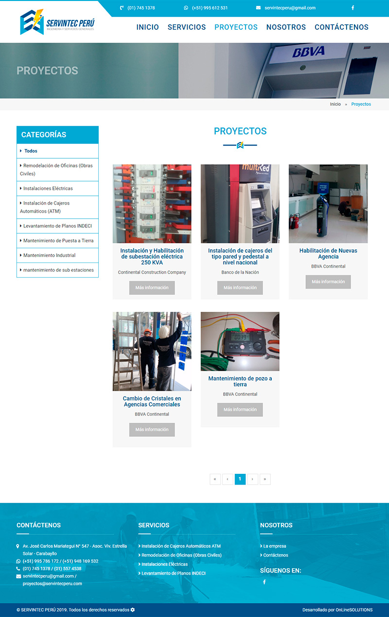 SERVITEC - Proyectos
