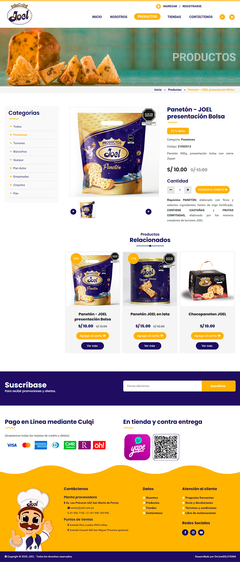 Producto detalle