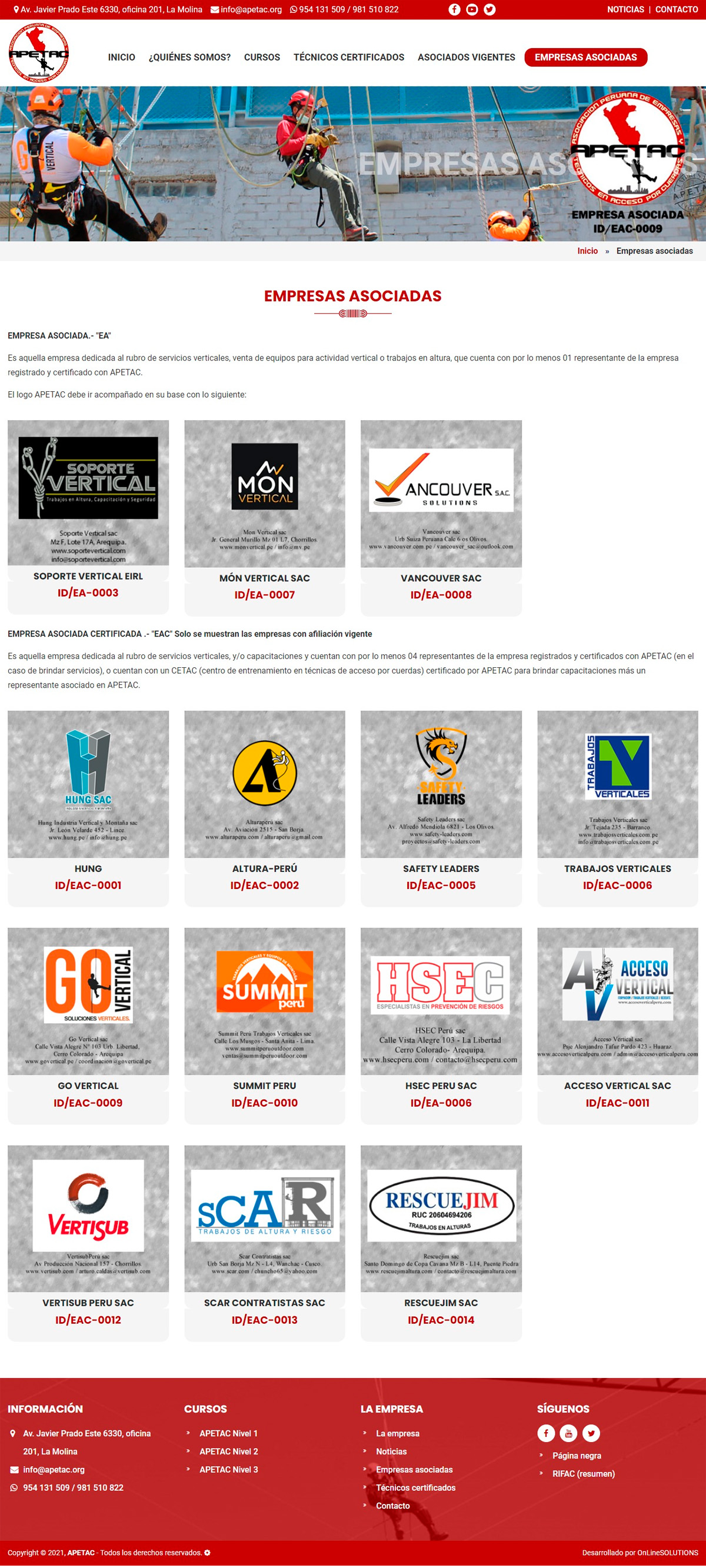 empresas asociadas