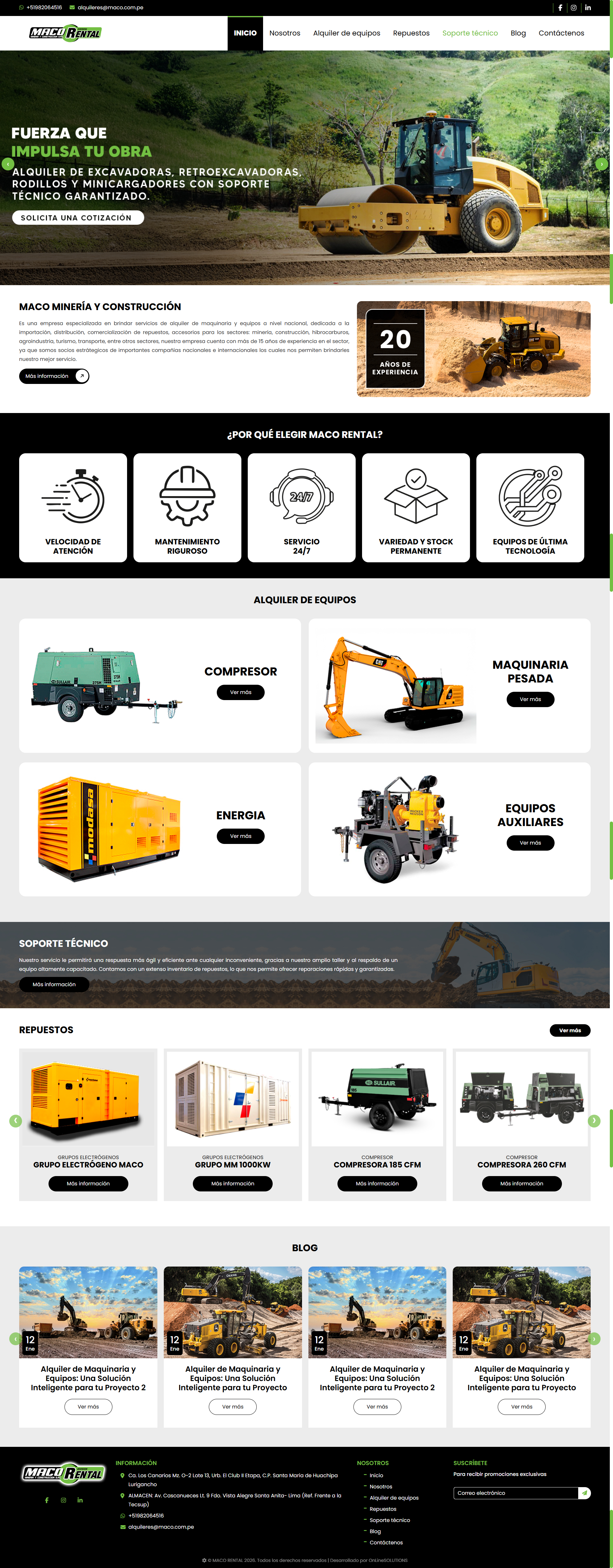 Página web administrable